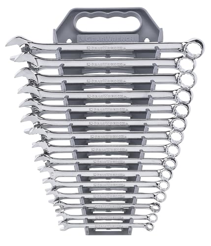 15 Pc. GEARWRENCH 12 Pt. Combination Wrench Set, Long Pattern, Metric - 81902
