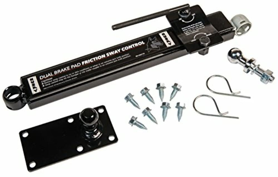 Right-Hand Husky Towing 34715 Weight Distribution Hitch Sway Control Kit Includes Side Bar Handle Tongue Ball Plate Sway Control Ball and Hardware