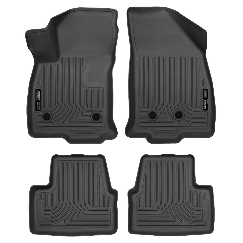 Weatherbeater Husky Liners Floor Mats | Fits 2016-2019 Chevrolet Volt | Front & 2nd Row, 4-pc Black - 98281