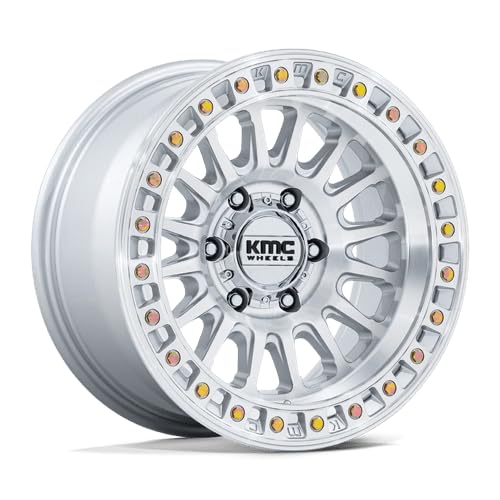 IMS KMC Wheels Machined Silver with Matte Black Lip