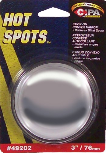 3" CIPA HotSpots Round Stick-On Convex Mirror