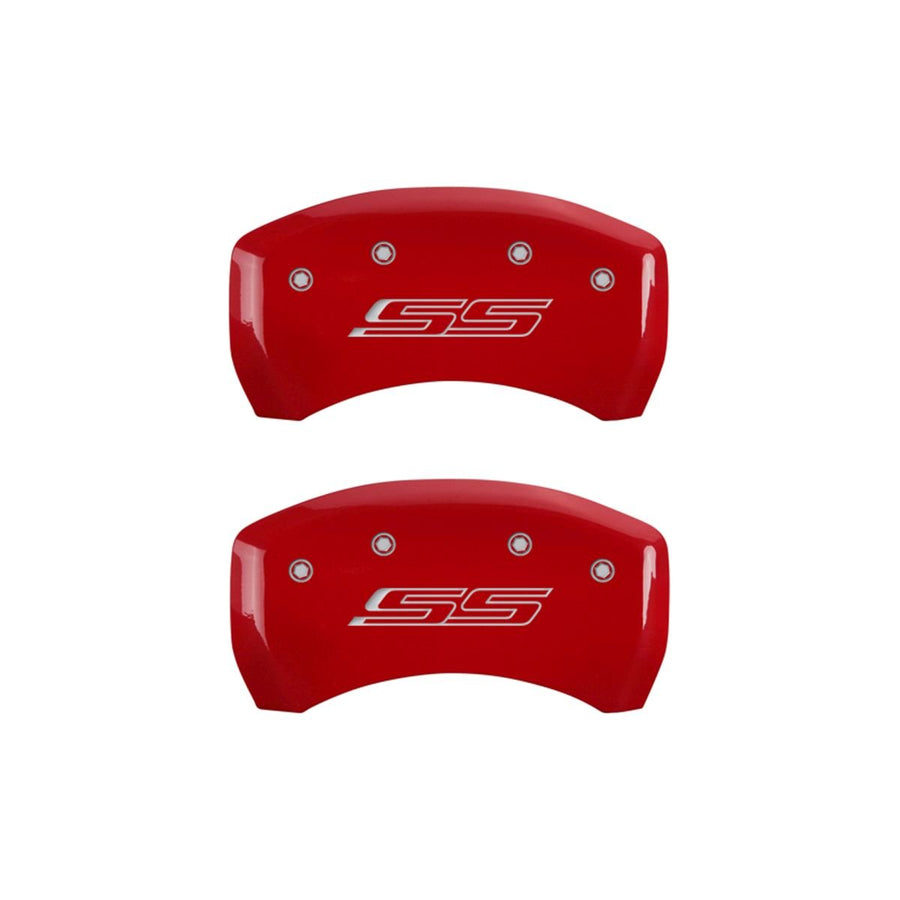 MGP Caliper Covers Red 14231SSS5RD Generation 5 & Camaro Caliper Covers - Engraved Front & Rear44; Set of 4
