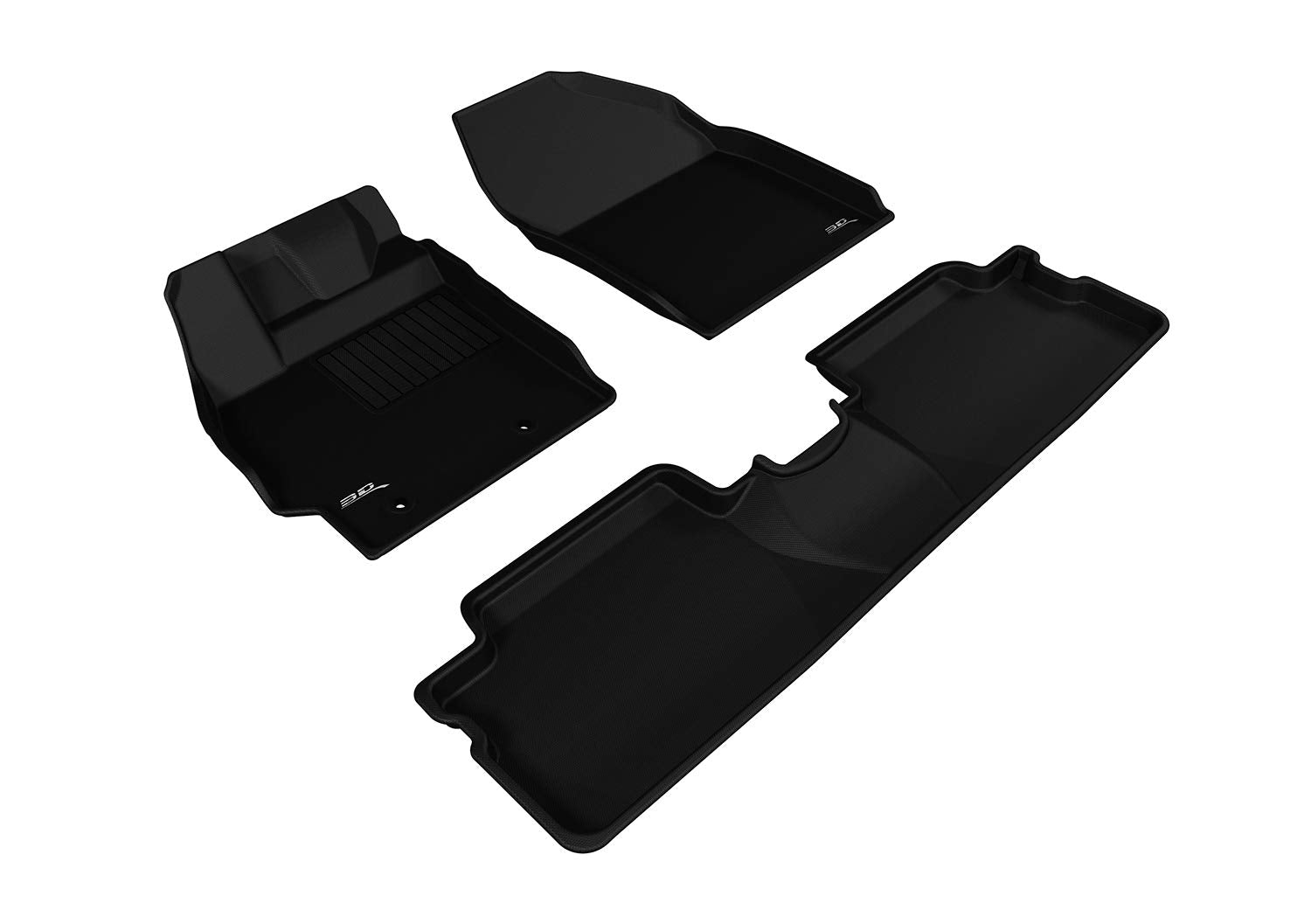 Custom Fit 3D MAXpider Kagu Floor Mat (Black) Compatible with Scion XB 2013-2015 - Full Set