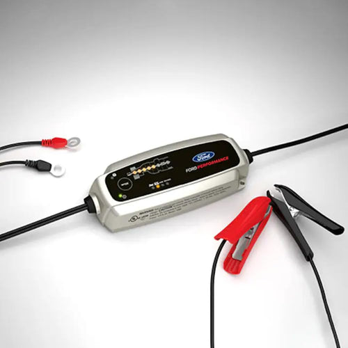 5.0 Ford Genuine OEM Smart Battery Charger and Maintainer by Ford Performance | AGM and EFB Battery Charging Capability | M10300FP