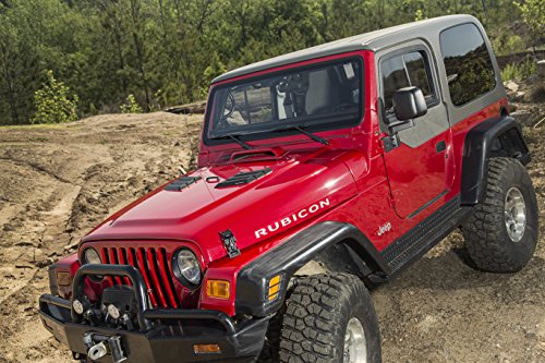 Hood Vent Kit, Rugged Ridge | Performance, Black | 17759.09 | Fits 1997-2018 Jeep Wrangler