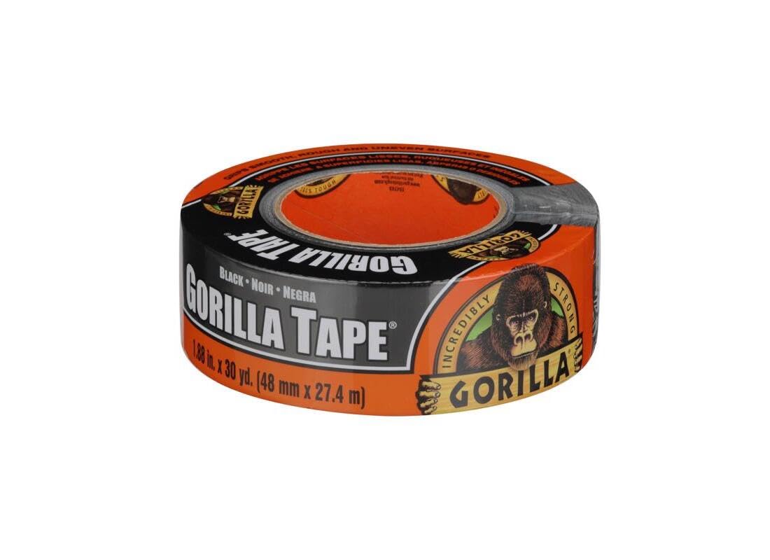 Gorilla Tape Gorilla, 3" Core, 1.88" X 30 Yds, Black