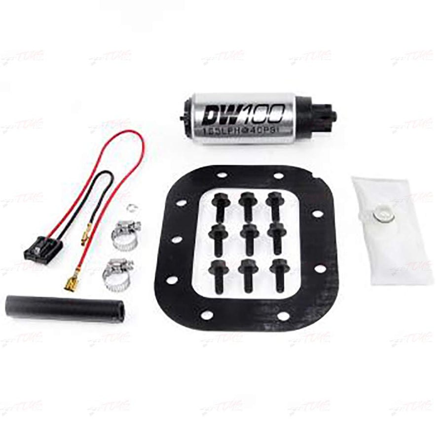 9-101-1027 DeatschWerks in-Tank Fuel Pump (165lph with 9-1027 Install Kit), 1 Pack