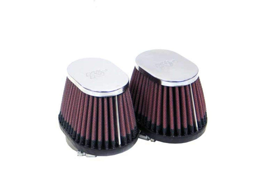 K&N Air Filter: Universal Clamp-On High Performance, Premium, Replacement Engine Filter: Flange Diameter: 1.75 In, Filter Height: 2.75 In, Flange Length: 0.625 In, Shape: Oval Straight, RC-2452
