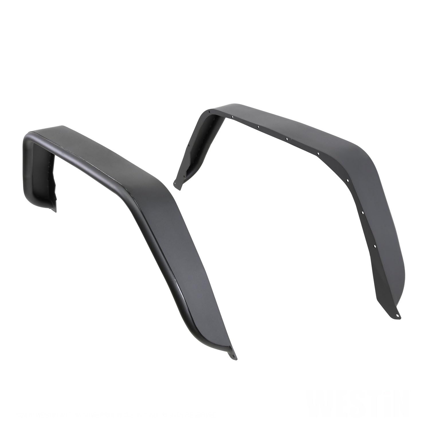 Westin Tube Fenders Rear 62-1065 Pair Steel Textured Black Finish Tube Fenders