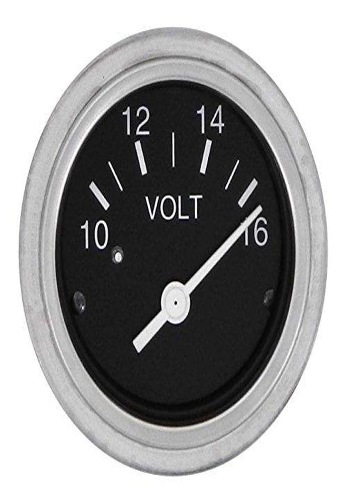 Voltmeter, Sierra International 80134P, Heavy Duty Nylon, 2 inch, 12 Volt, 10 to 16 VDC