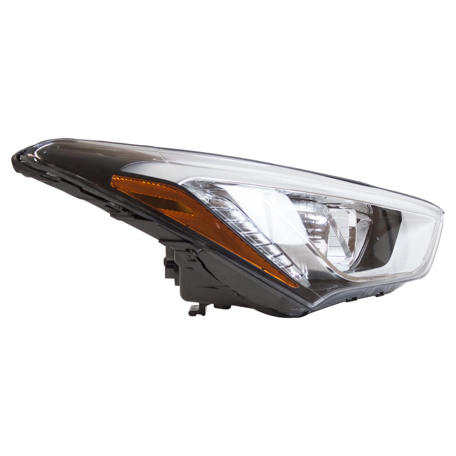 Right TYC Headlight Assembly Compatible with 2013-2016 Hyundai Santa Fe