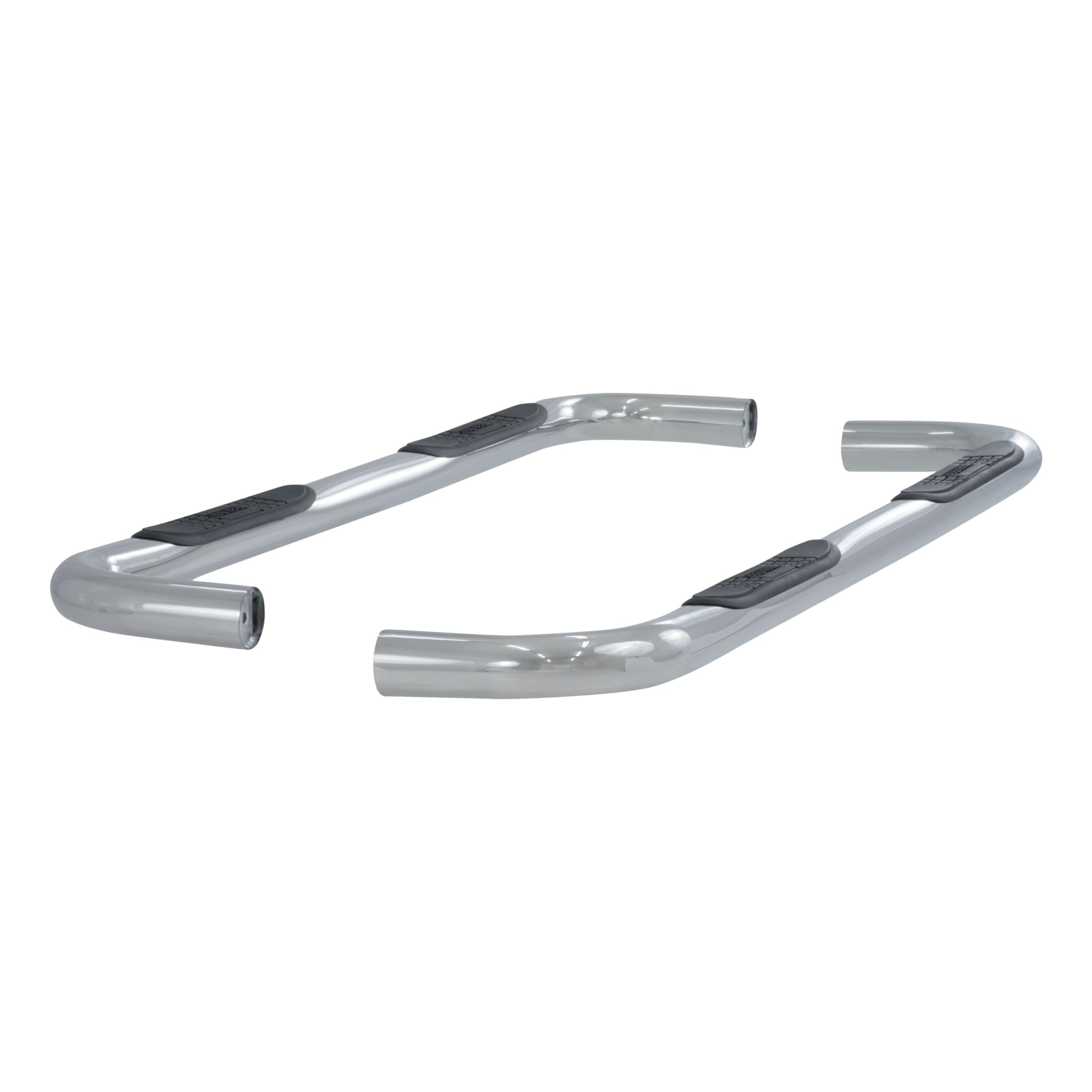 3-Inch Round Polished Stainless Steel ARIES Nerf Bars, No-Drill, Fits Select Dodge Ram 1500, 2500, 3500