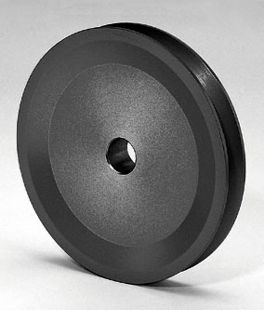 Billet Alternator Pulley Moroso 64870, Fits GM/Ford Alternators w/ 21/32" OD Shaft, 5" OD V-Belt