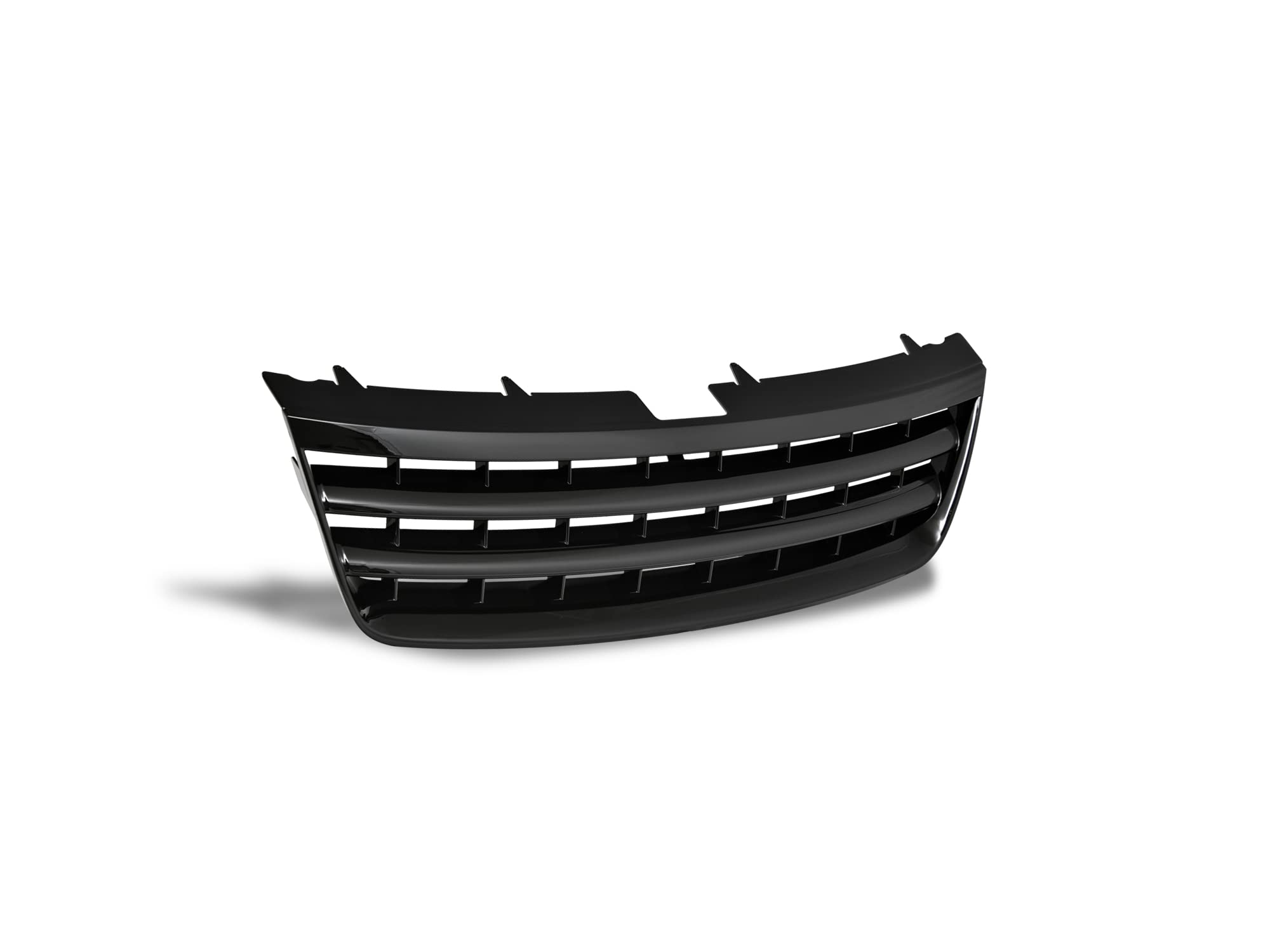 7150614 Armordillo USA Horizontal Front Hood Grille - Gloss Black Fits 2003-2007 Volkswagen Touareg