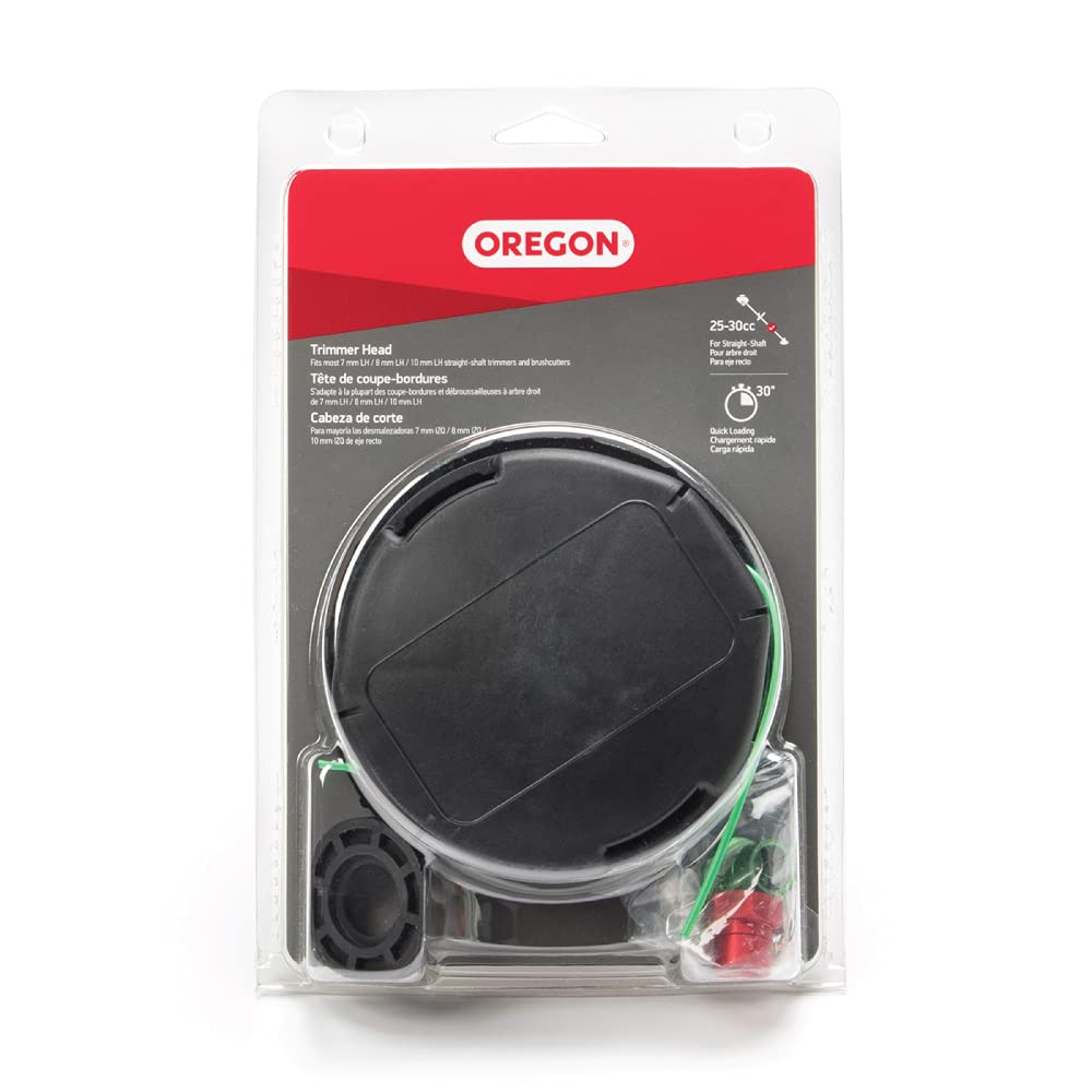 Oregon Trimmer Head Universal Replacement, For Gas and Electric Trimmers and Weed Wackers, 4-1/2" Speed Feed, Fits Most Straight-Shaft Trimmers Such as Echo, Stihl, RedMax, Troy-Bilt and More (55-265)
