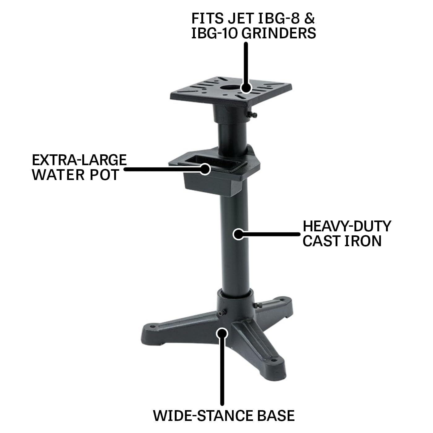 IBG-Stand JET Grinder Stand, fits IBG-8 and IBG-10 Grinders