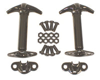 Hood Catch Kit, Black | Rugged Ridge | 11210.01 | Fits 1941-1995 Jeep CJ & Wrangler YJ