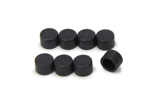 Manley Valve Cap Lash, 0.080 in Thick, 7 mm Valve Stems, Minimum 0.290 in Tip, Non-Rotating, Steel, Natural, Set of 8