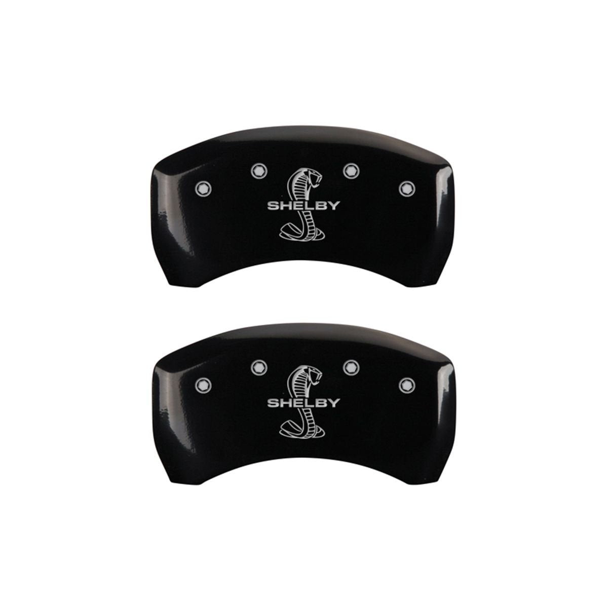MGP Caliper Covers Tiffany Snake Black 10010RSBYBK - Engraved Rear44; Set of 2