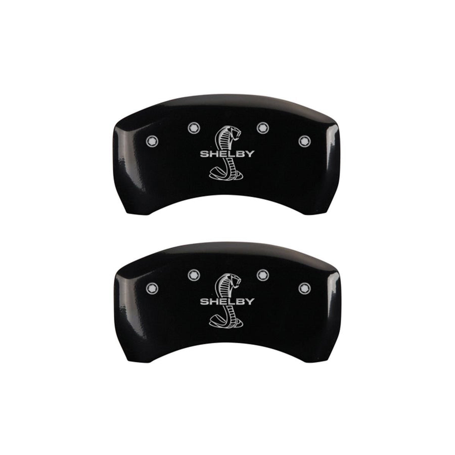 MGP Caliper Covers Tiffany Snake Black 10010RSBYBK - Engraved Rear44; Set of 2