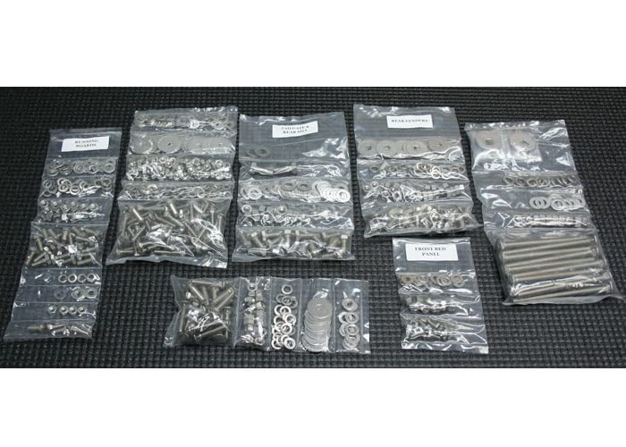 Complete Bed Bolt Sets-Shortbed/Stepside Brothers Trucks CBBK7SS51-53 - Pol SS