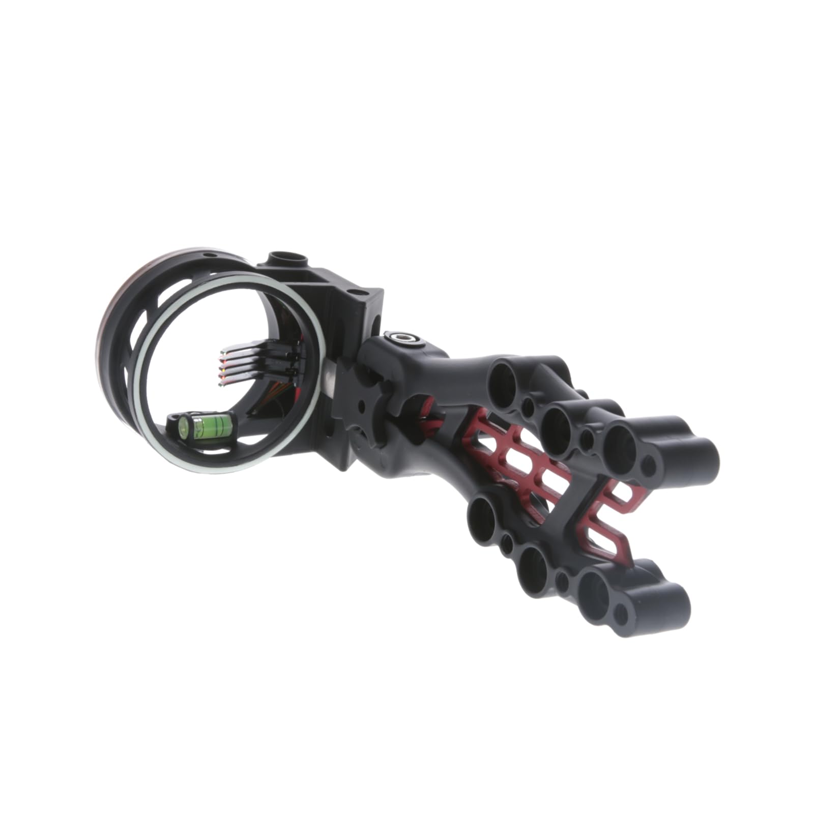 Carbon TRUGLO Hybrid 5-Pin Durable Ultra-Lightweight Carbon / Aluminum Archery Bow Sight with Large Circular Field of View - for Right & Left-Handed Shooters - Standard Adjustment