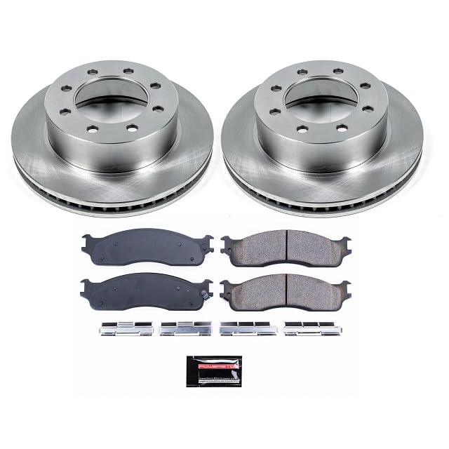 POWERSTOP Autospecialty KOE2203 Front Replacement Brake Kit-OE Brake Rotors & Ceramic Brake Pads For 2006-2008 Dodge Ram 1500 | 2003-2008 Dodge Ram 2500 3500 Pickup