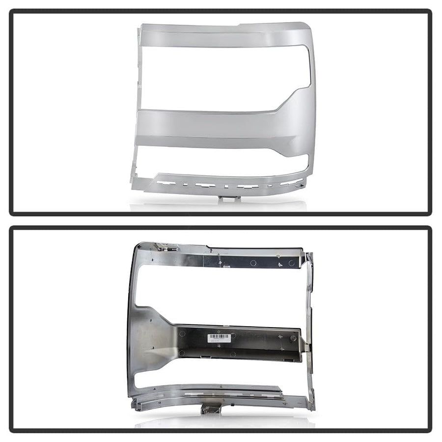 Chevy Silverado Spyder (POE) 16-18 1500 Headlight Trim Bezel Cover - Chrome Left