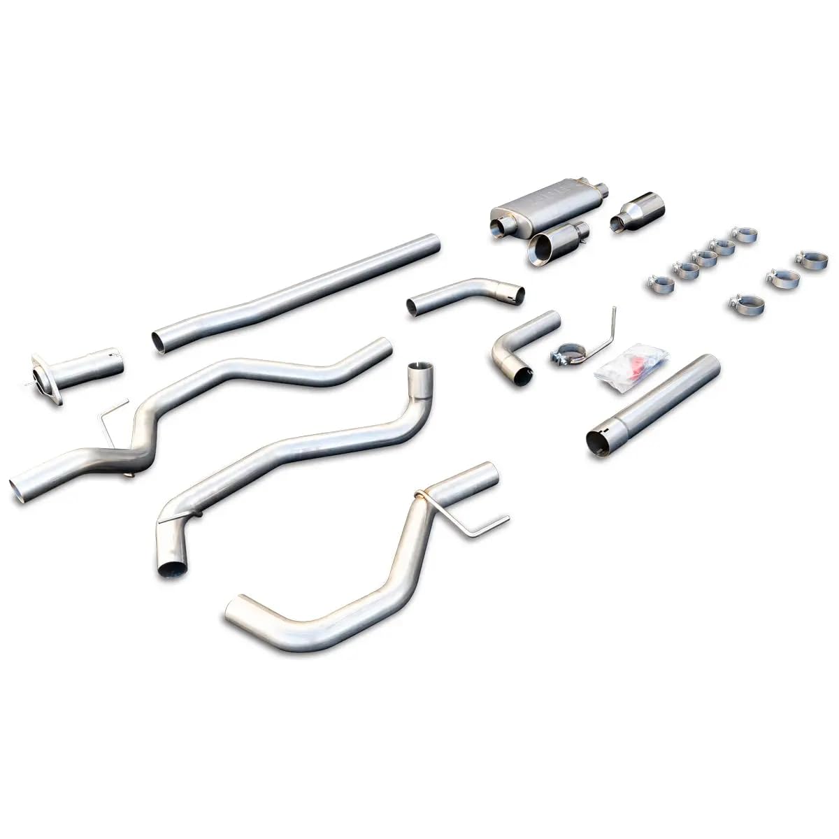 Cat-Back Ford F150 Exhaust Systems 2015-2022 Raw Tubes Polished Tips
