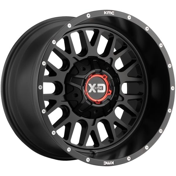XD842 Snare Black Wheel by KMC Wheels tpms (20 x 9. inches /5 x 110 mm, 0 mm Offset)