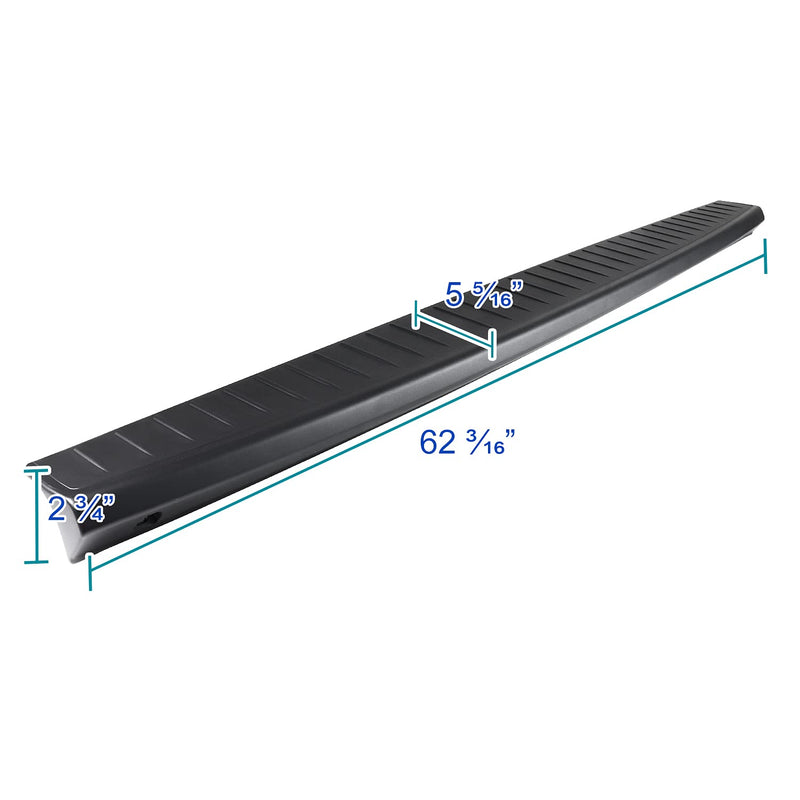 Tailgate Moulding Spec-D Tuning DODGE RAM 06-09 TGP-RAM06-BK-FS