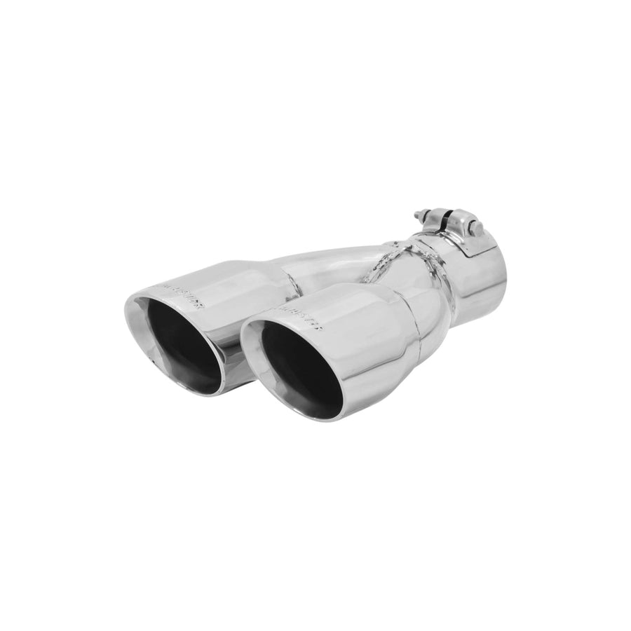 Exhaust Tip Flowmaster 15389 3 Inch Dual Angle Cut Polished 304 Stainless Steel Fits 2.50 Inch Right Hand Clamp on