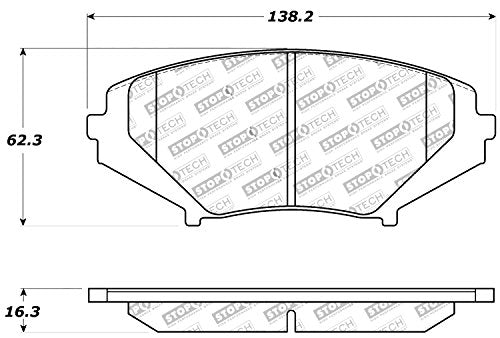 Sport Brake Pads StopTech 309.10090 with Shims and Hardware