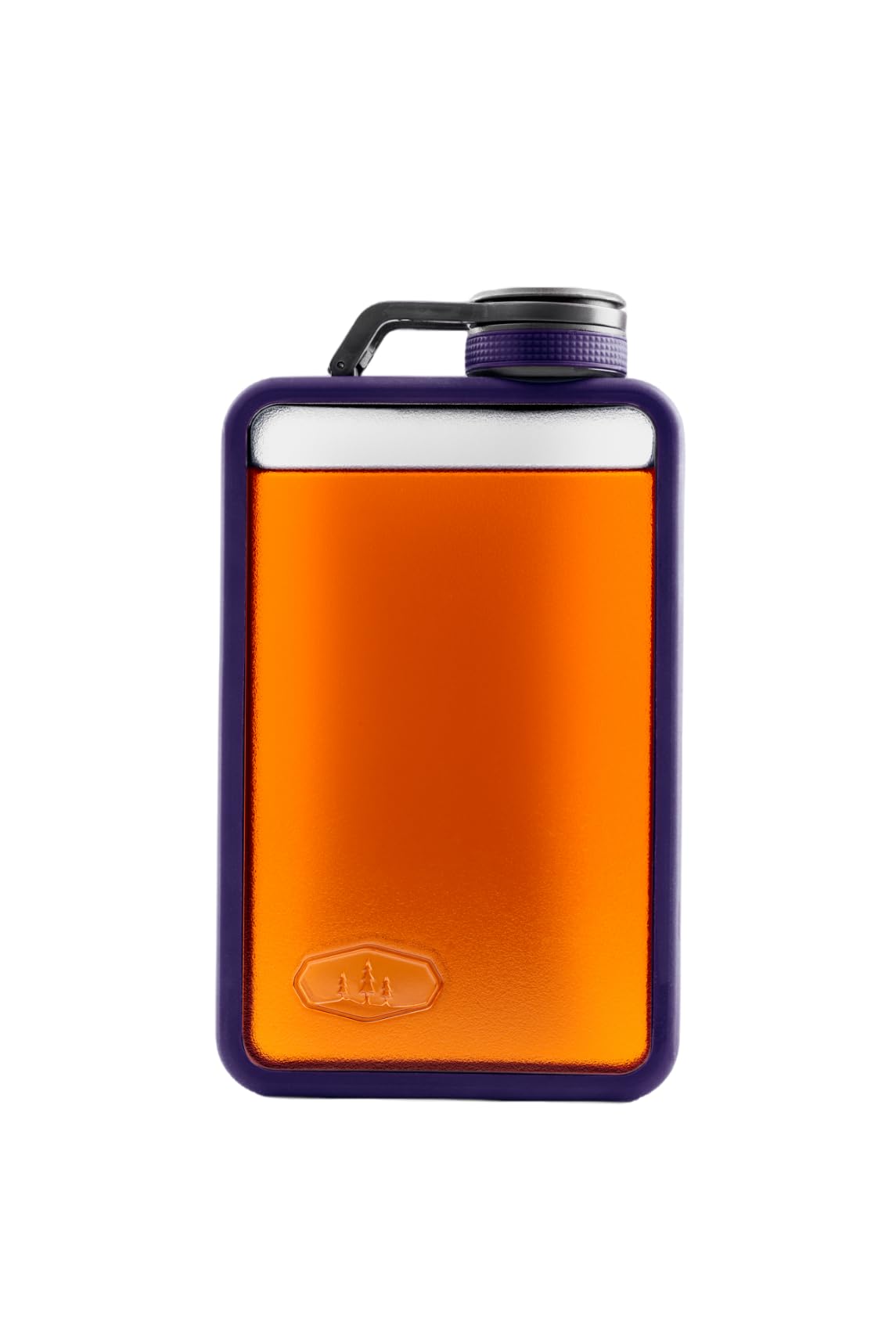 GSI Outdoors Flask Boulder- Rugged and Shatter-Resistant, Outdoor Hip Flask Non Metal, Purple, 6 Fluid Ounces