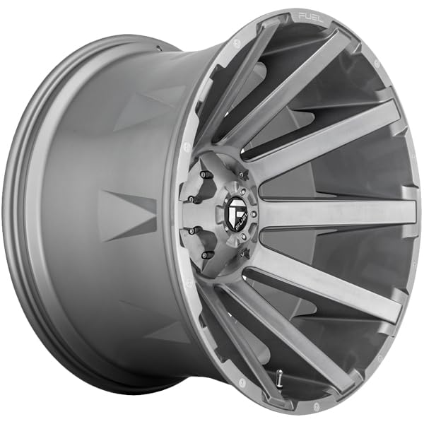 1PC FUEL CONTRA PLATINUM 20x10 6x135.00/6x139.70 BRUSHED GUN METAL TINTED CLEAR (-19 mm) Wheel