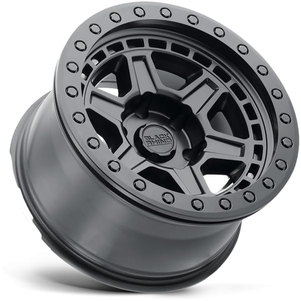 Hard Black Rhino Alloys PRIMM 17X9 8X6.5 5 0mm MATTE BLACK W/BRASS BOLTS - 1790PRM008165M22