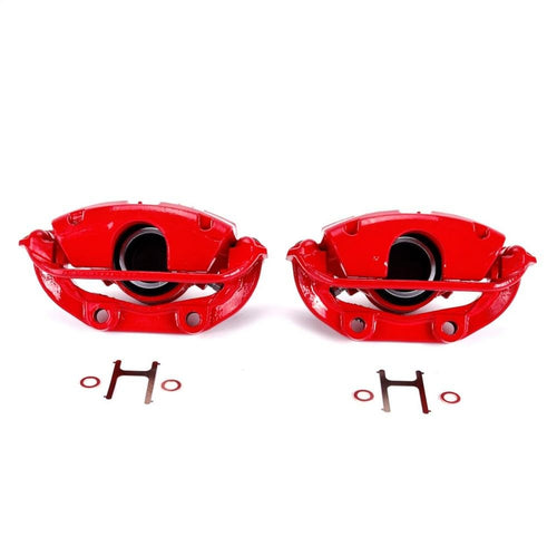 Power Stop S4626 Rear Pair of High-Temp Red Powder Coated Calipers for Chevrolet Caprice 1994-1996, Chevrolet Impala 1994-1996 [Model Specific]