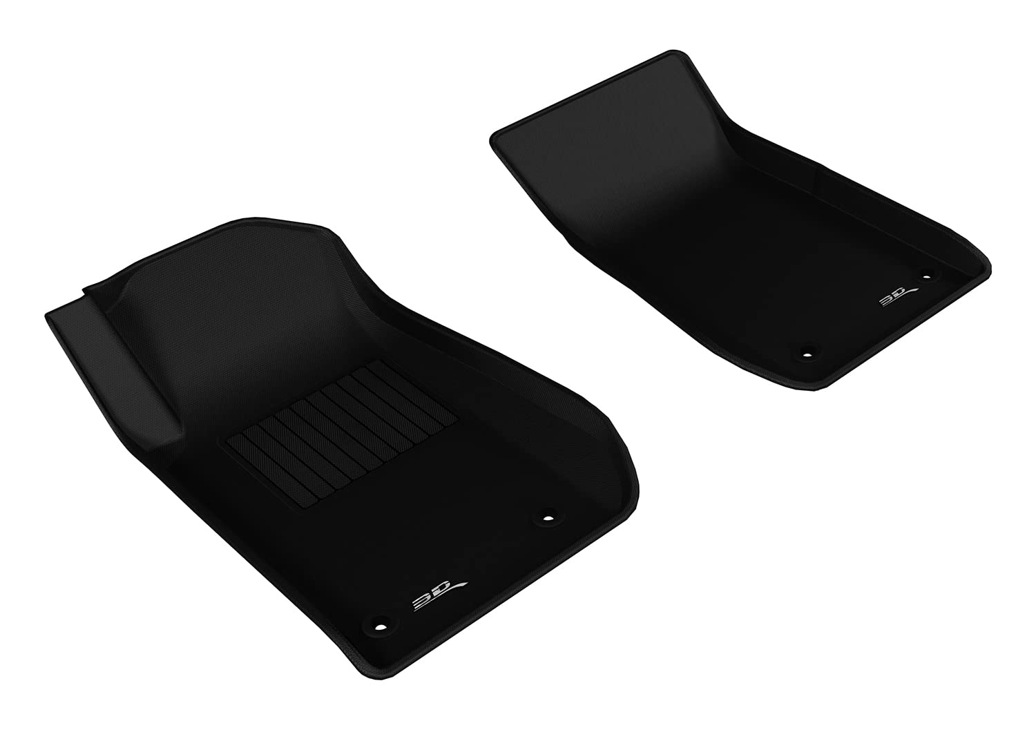 3D MAXpider Custom Fit Front Row All-Weather Floor Mat for Select Chevrolet SS Models - Kagu Rubber (Black)