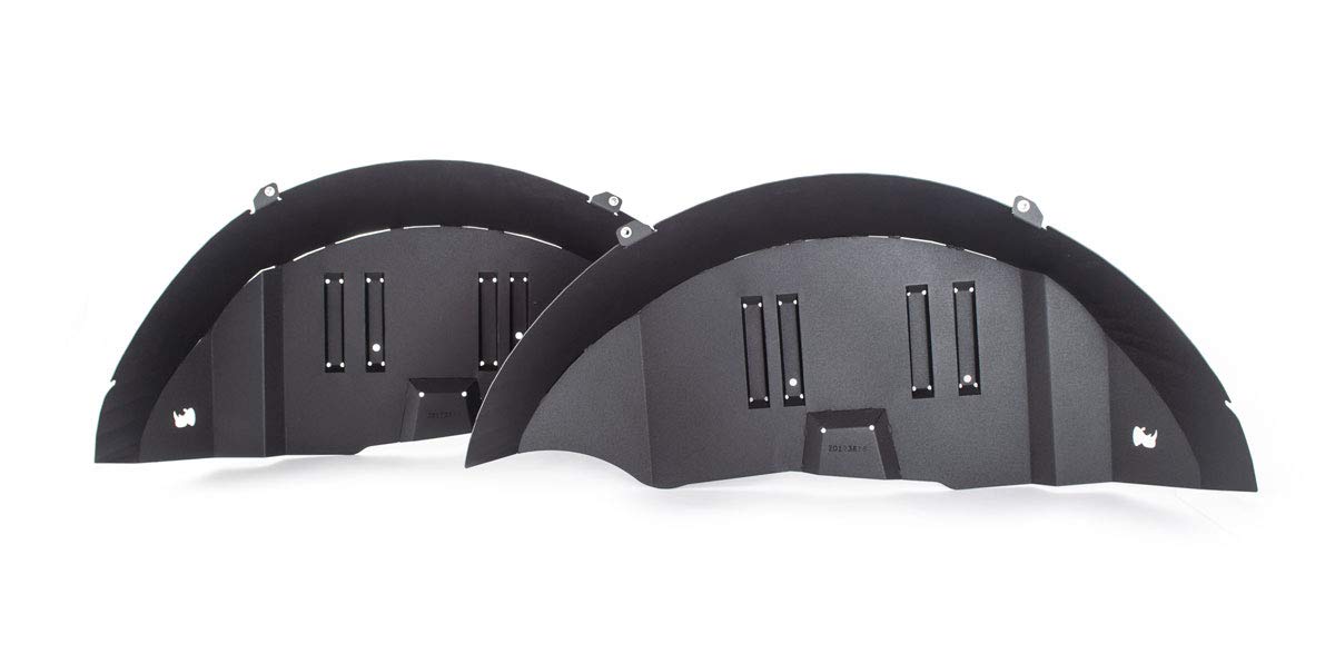 Inner Fender Liners Go Rhino Inner Fender Liners | Aluminum, Textured Black | 702012T | Fits 2018-2024 Jeep Wrangler JL/JLU Excludes Diesel Motors