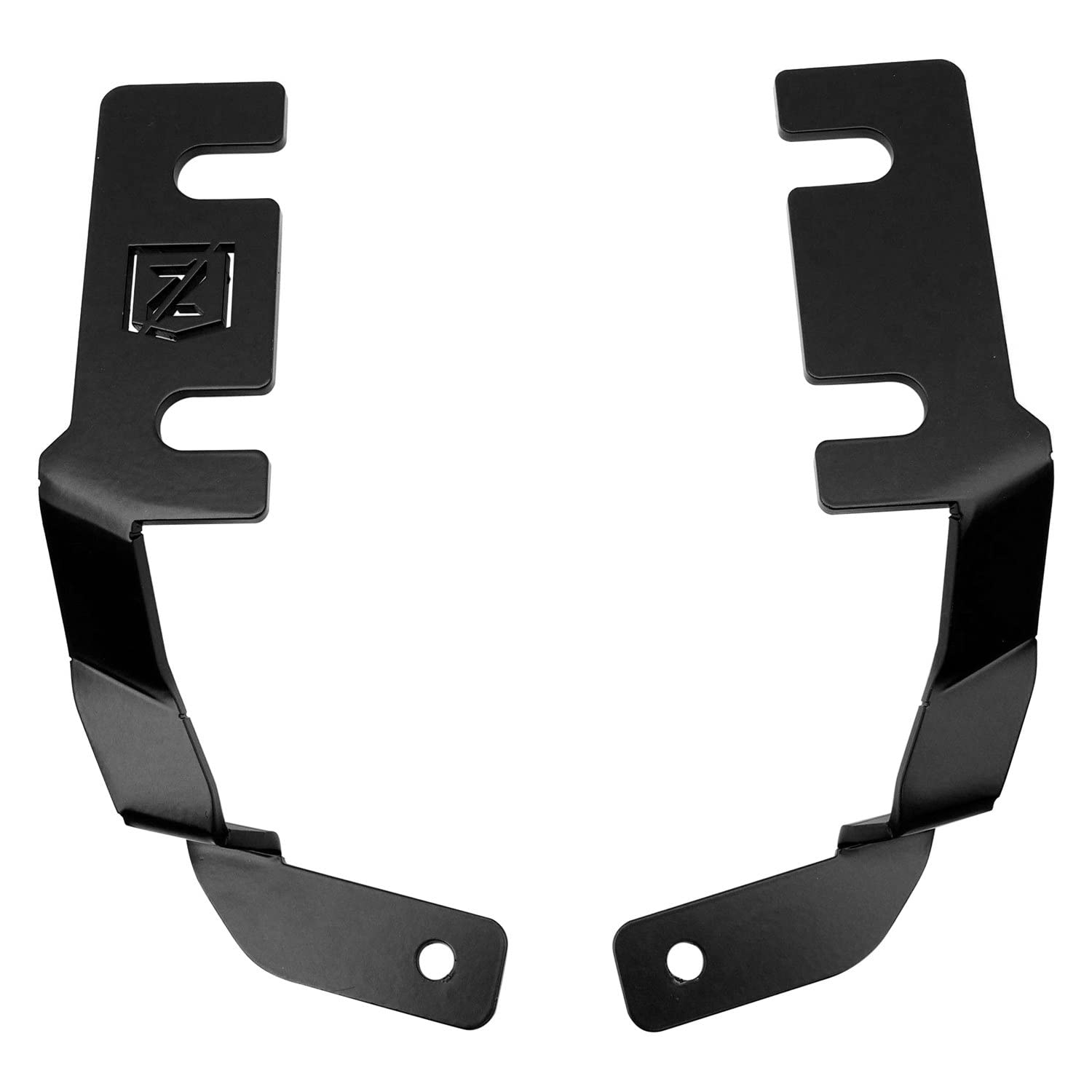 ZROADZ LED Mounting Bracket Ditch Hood Hinge - Compatible w/ 2019-2021 Ford Ranger - to Mount (2) 3 Inch LED Pod Lights - Mild Steel Gloss Black - Bolt-On Easy Installation - PN #Z365821