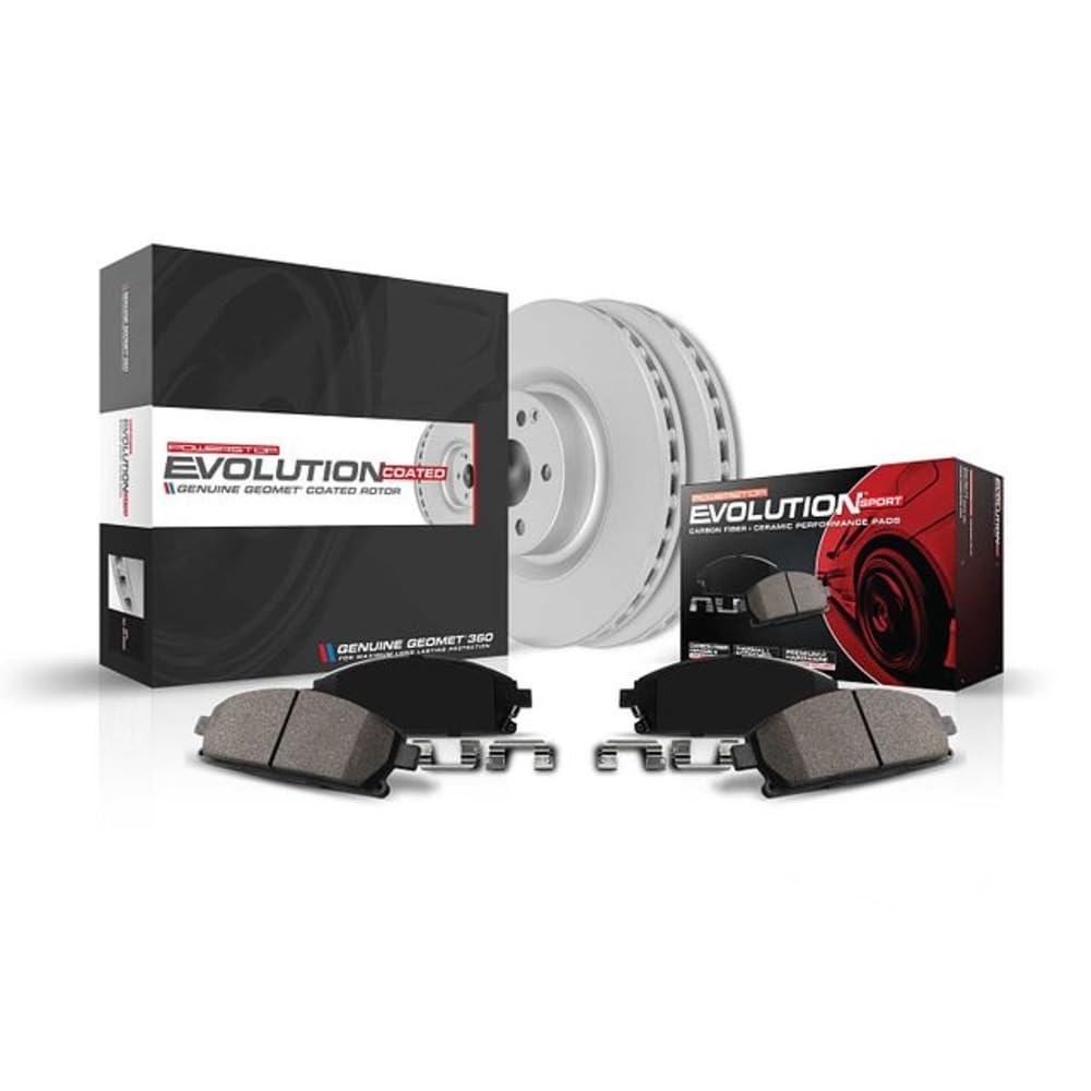 Power Stop Z23 Evolution CRK7980 Front Sport Geomet Coated Brake Kit For Mini Cooper 2014-2021 [Model Specific]