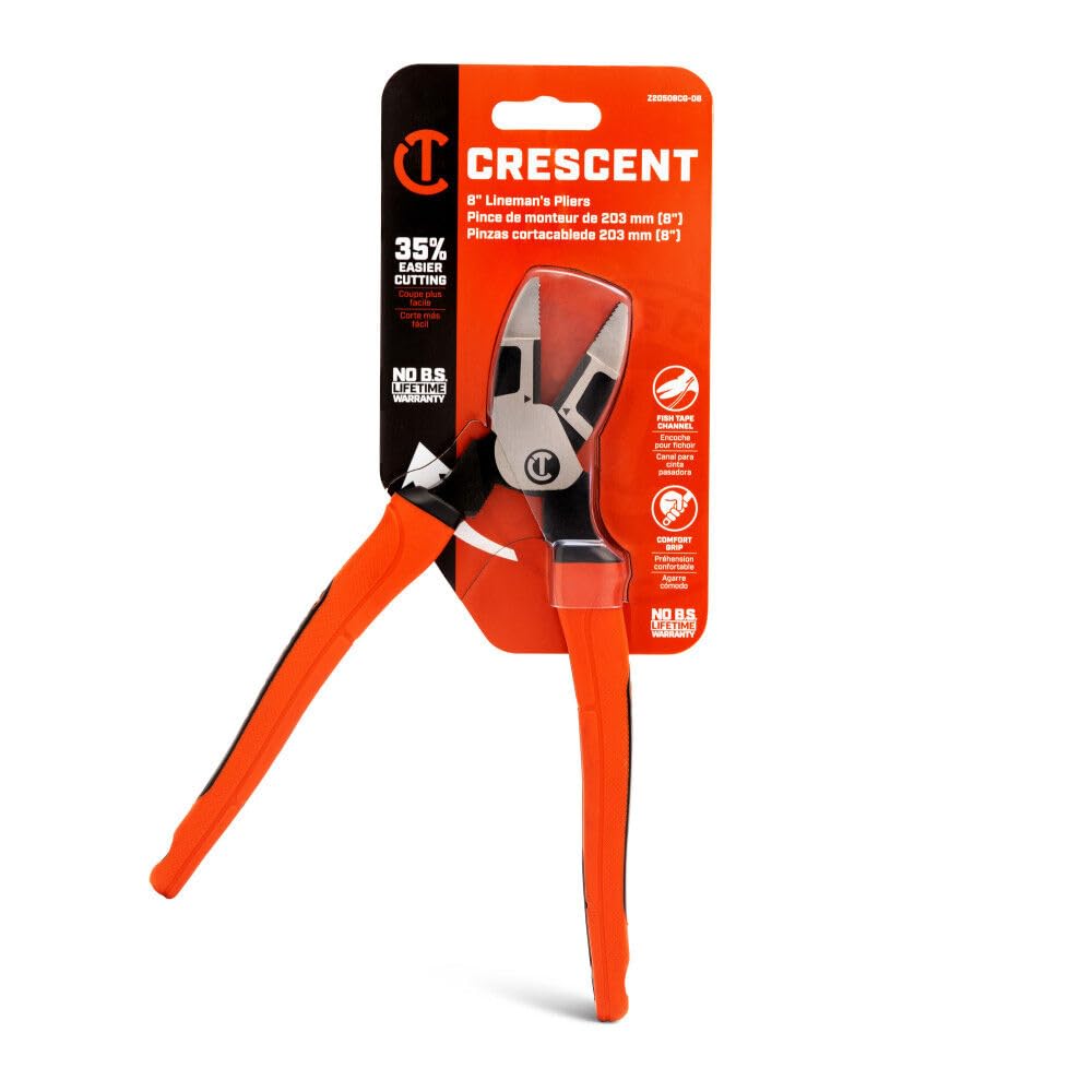 Z2 Crescent 8" Linesman Plier Cushion Grip (Z20508CG-06)