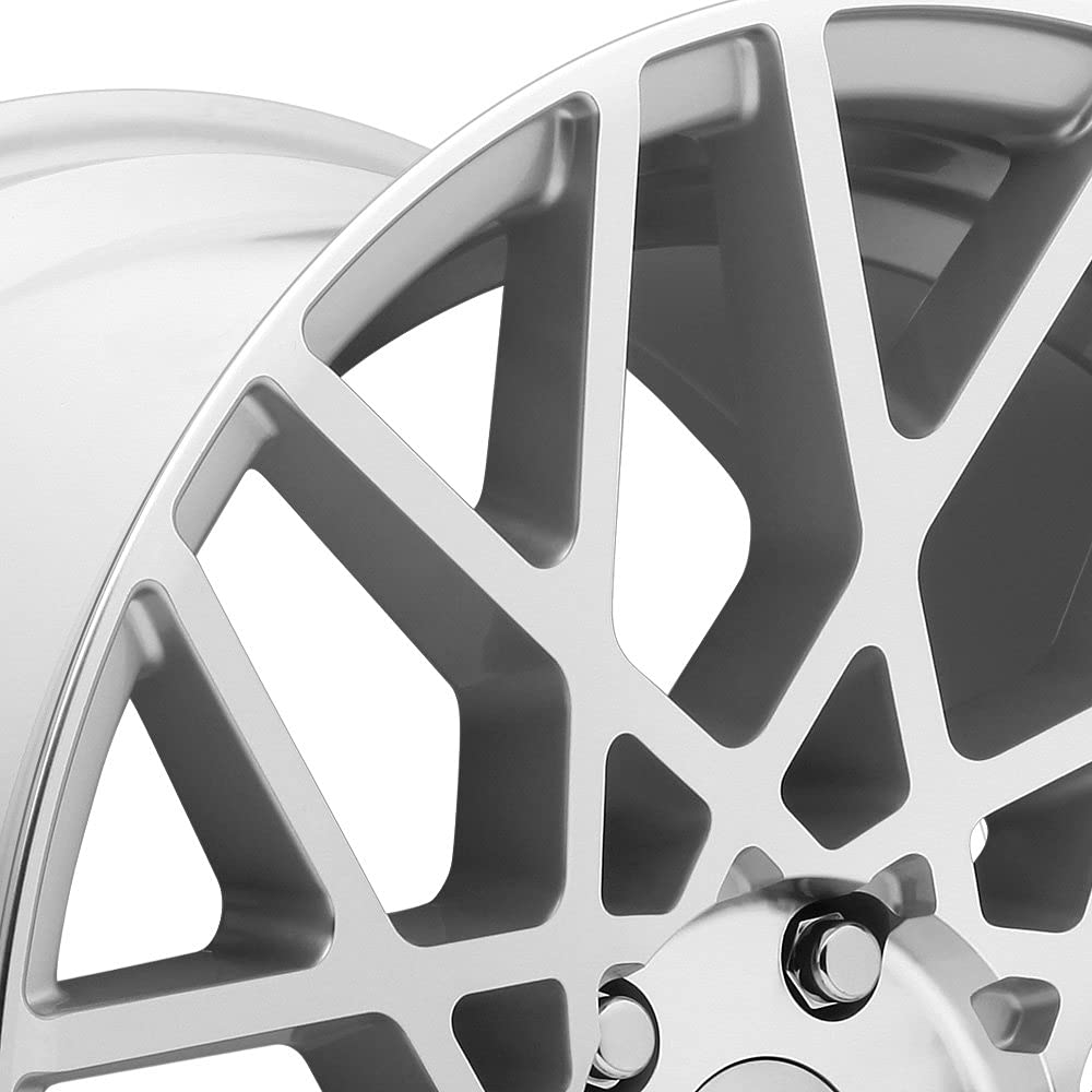 R110 Rotiform 19X8.5 5X112 GL-SLVR-MACH 35MM - R1101985F8+35