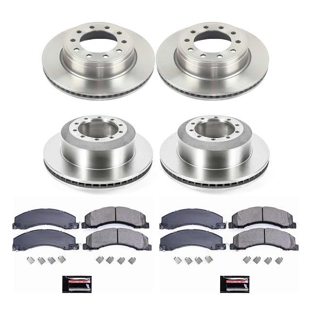 Power Stop KOE5568 Replacement Brake Kit-OE Front and Rear Brake Rotors & Ceramic Brake Pads For Dodge Ram 4500, Dodge Ram 5500, Ram 4500, Ram 5500 [Model Specific]