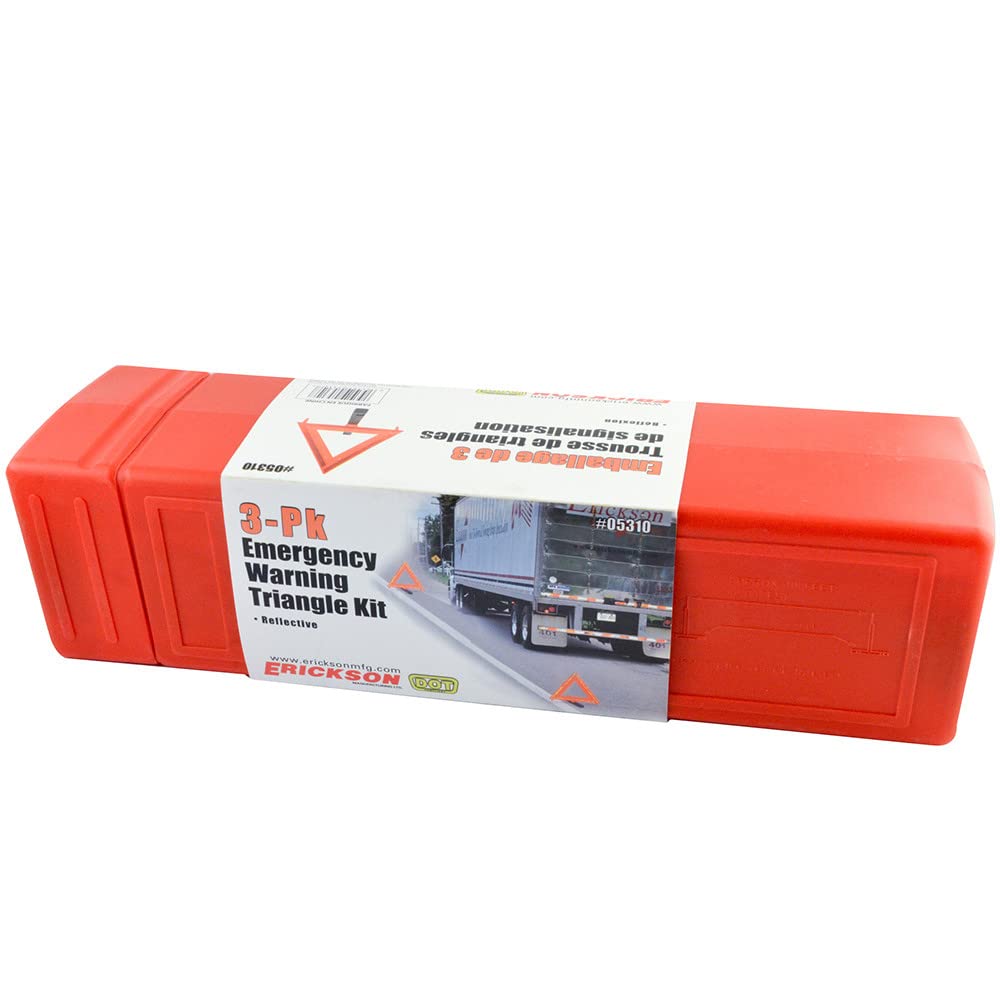 3 Pk Safety Warning Triangels - Erickson Manufacturing (5310)