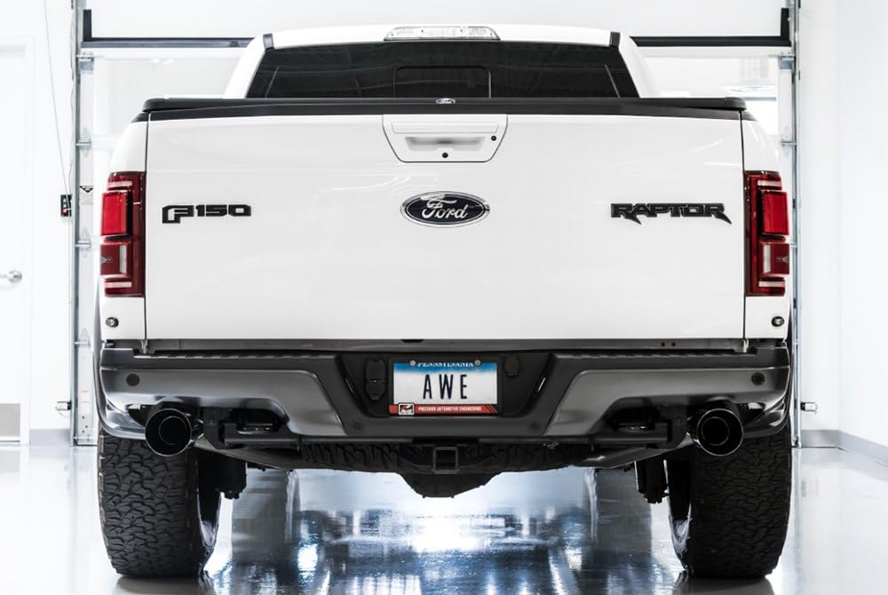 Ford Raptor AWE Tuning 2017+ 0 FG Performance Exhaust System - w/Diamond Black Tips - 3015-33106