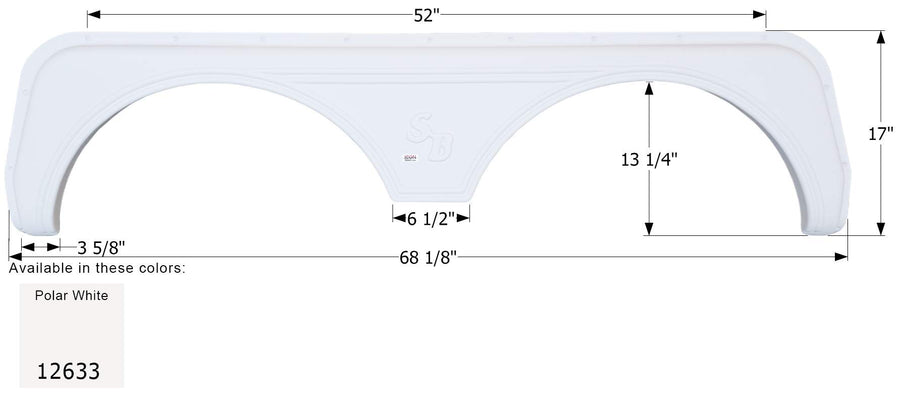 Fender Skirt ICON, Tandem, Sunnybrook, FS2633, Polar White
