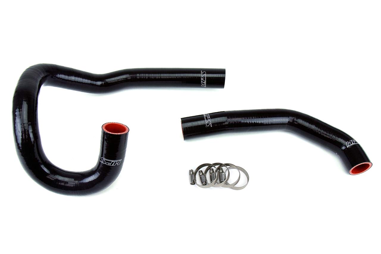 Black HPS 57-1205-BLK Silicone Radiator Coolant Hose Kit