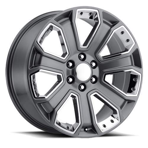 588 OE Replica Wheels | REV Series 22x9, 6x139.7, 32 MM OE Replica Styling Wheels, Model 588S-2298328 | 6-Bolt Pattern Aluminum Wheels in a Gray Finish with Gray Inserts