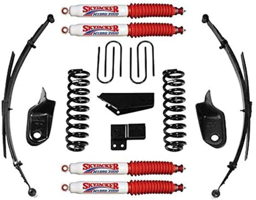 Skyjacker Suspension Lift Kit 184PKS-H w/Shock 4 in. Lift Incl. Front/Rear Springs Brackets Rear U Bolt Kit
